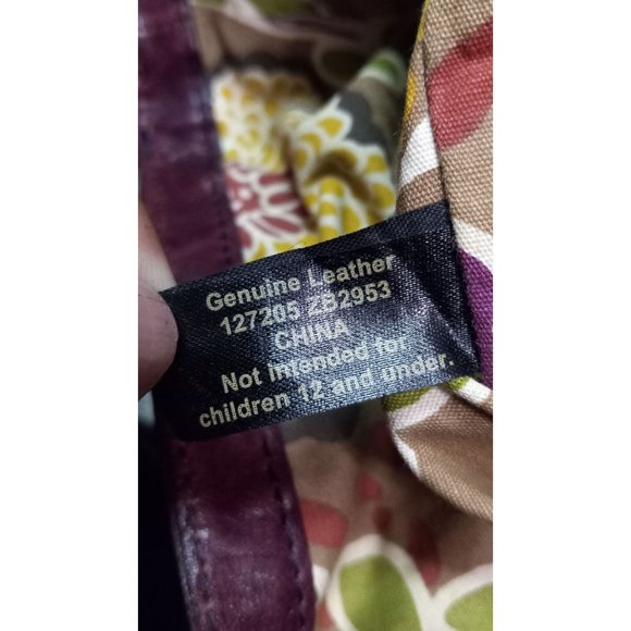 Fossil Leather Talita Embossed Large Boho Classic Red Shoulder Satchel Handbag - Picture 8 of 9